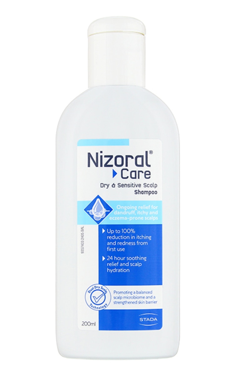 NIZORAL Care Dry&Sensitive Scalp šampūns jutīgai, sausai un uz ekzēmu tendētai galvas ādai, 200ml