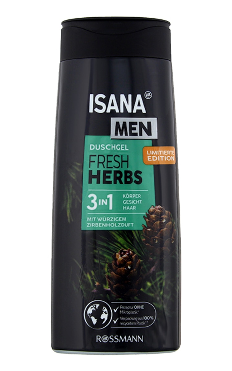 ISANA MEN ISANA MEN Fresh Herbs dušas želeja vīriešiem, 300ml 300 ml