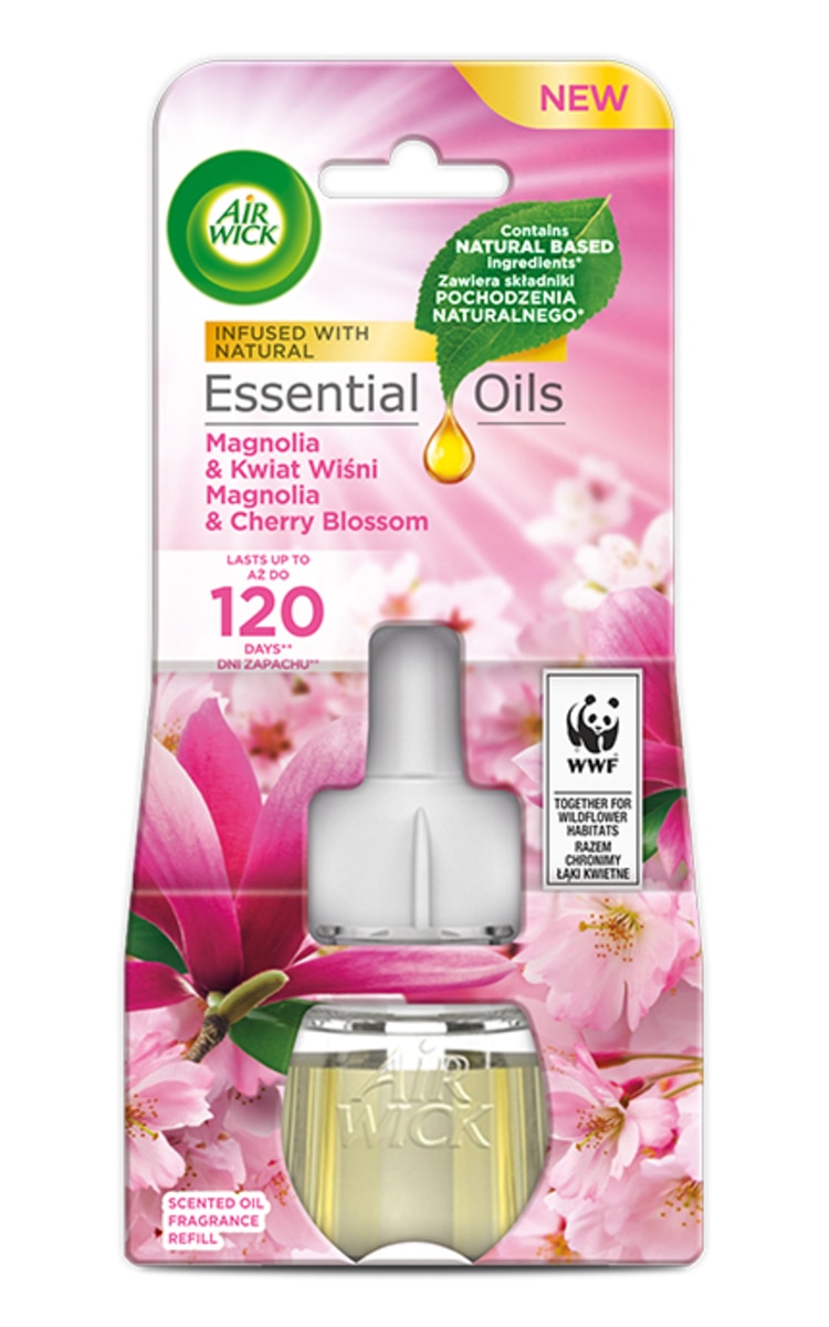 AIR WICK AIR WICK Magnolia&Cherry Blossom automātiskā gaisa atsvaidzinātāja rezerve, 19ml