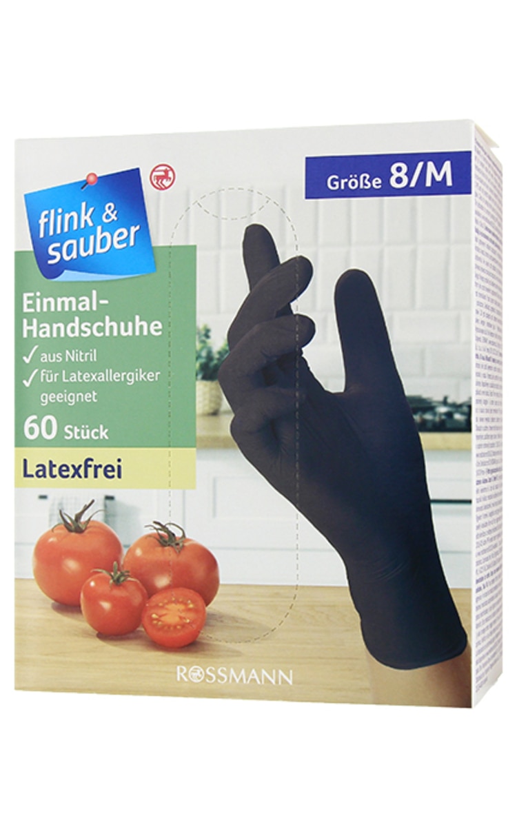 FLINK&SAUBER FLINK&SAUBER Vienreizlietojamie cimdi, M izmērs, 60gab. 60 gab.