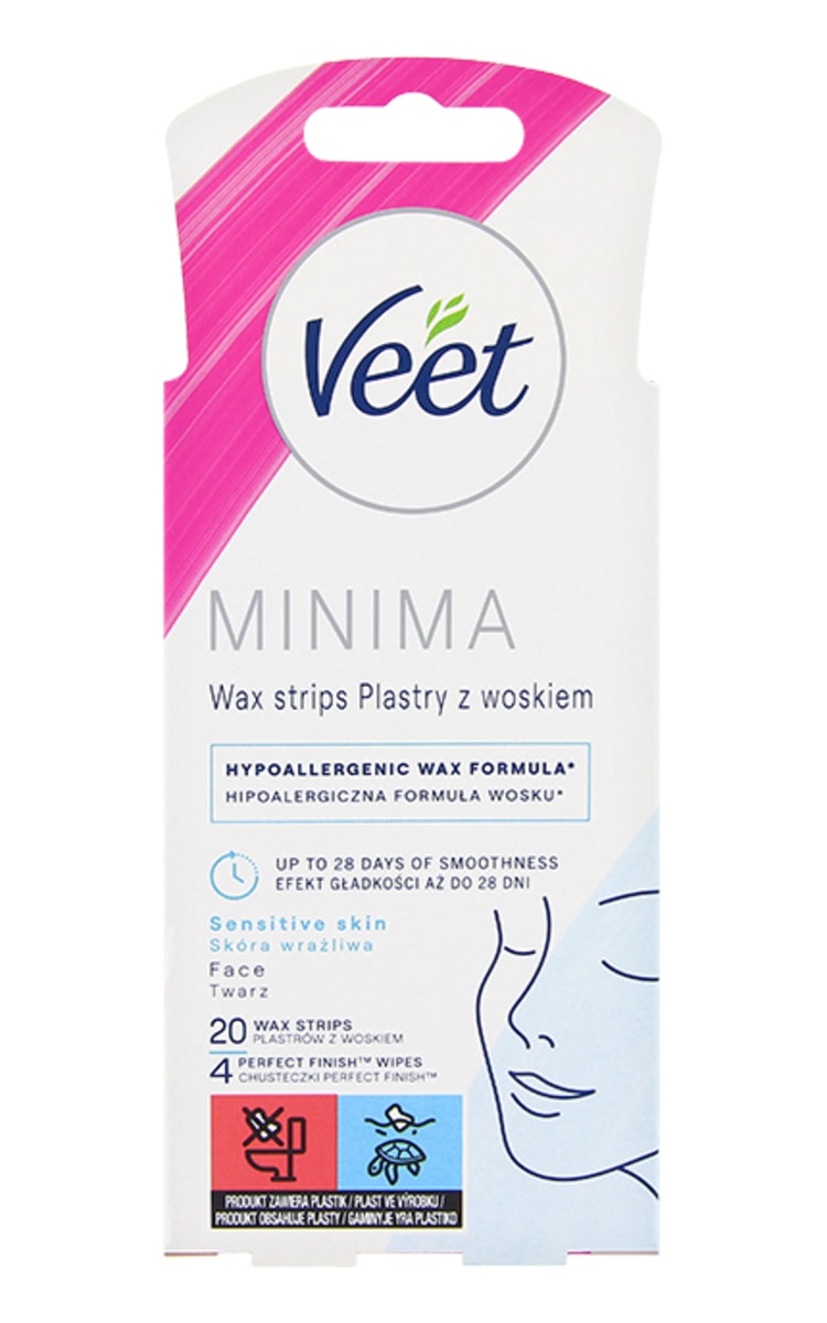 VEET VEET Easy Gel восковые полоски для депиляции лица, 20шт. 20 шт