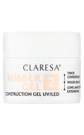 CLARESA Rubber Gel būvējošais gels, 2 - warm light pink, 12g