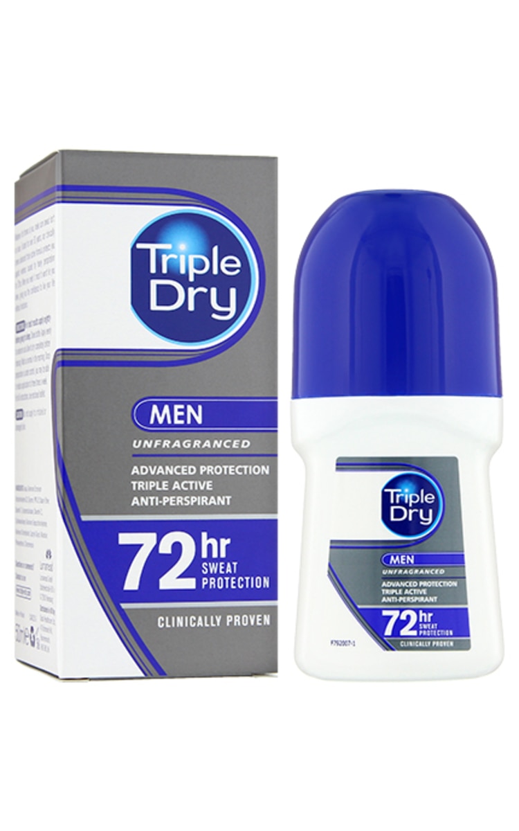 TRIPLE DRY TRIPLE DRY MEN rullītis antiperspirants vīriešiem, 50ml 50 ml