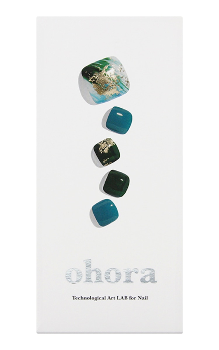 OHORA OHORA Semi Cured Gel Pedicure Strips (P Phytoncide) набор гелевых наклеек для педикюра, 32 наклеек