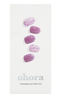 OHORA Manikīra gela uzlīmju komplekts Semi Cured Gel Nail Strips (N Violeta), 30 uzlīmes