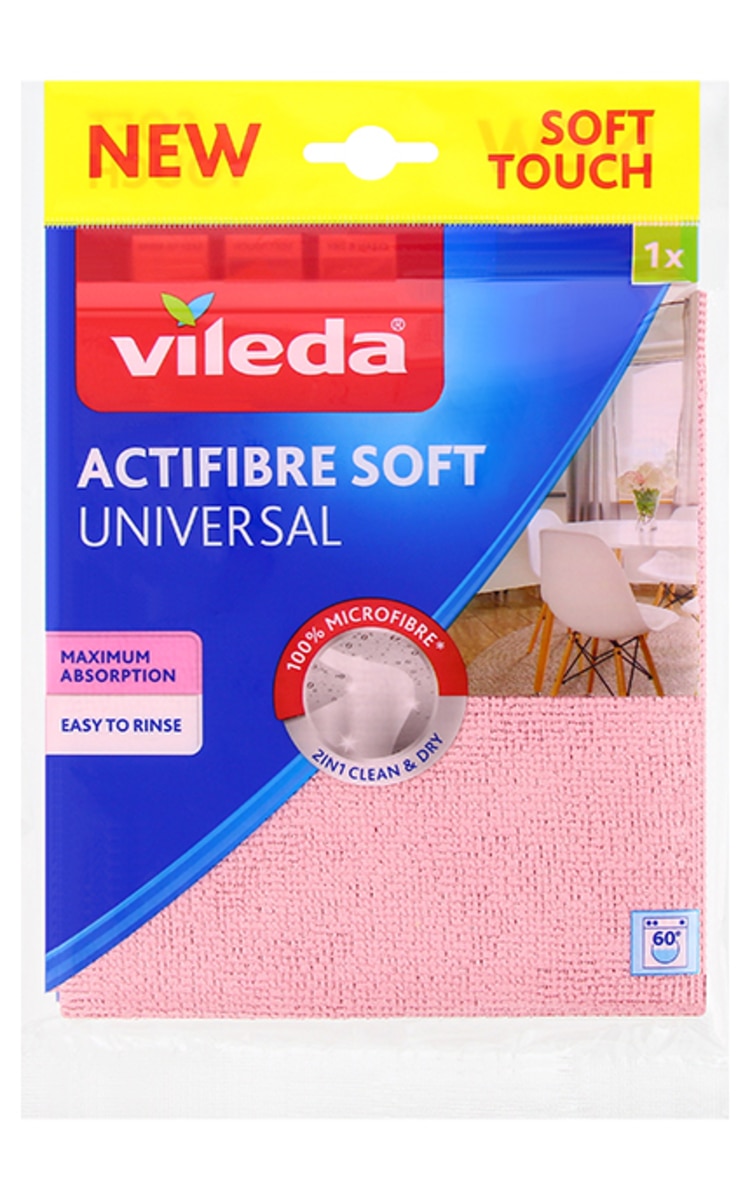 VILEDA Actifibre Soft mirkošķiedras drāna, 1gab.