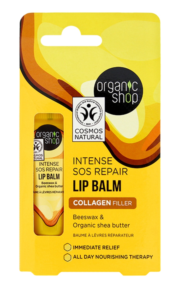 ORGANIC SHOP ORGANIC SHOP SOS Repair Beeswax & Shea Butter lūpu balzams, 10ml