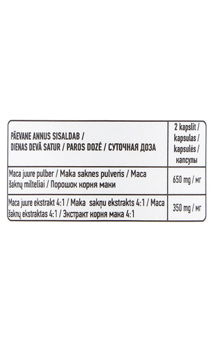 ICONFIT ICONFIT Maca uztura bagātinātājs, N90, 90 kapsulas