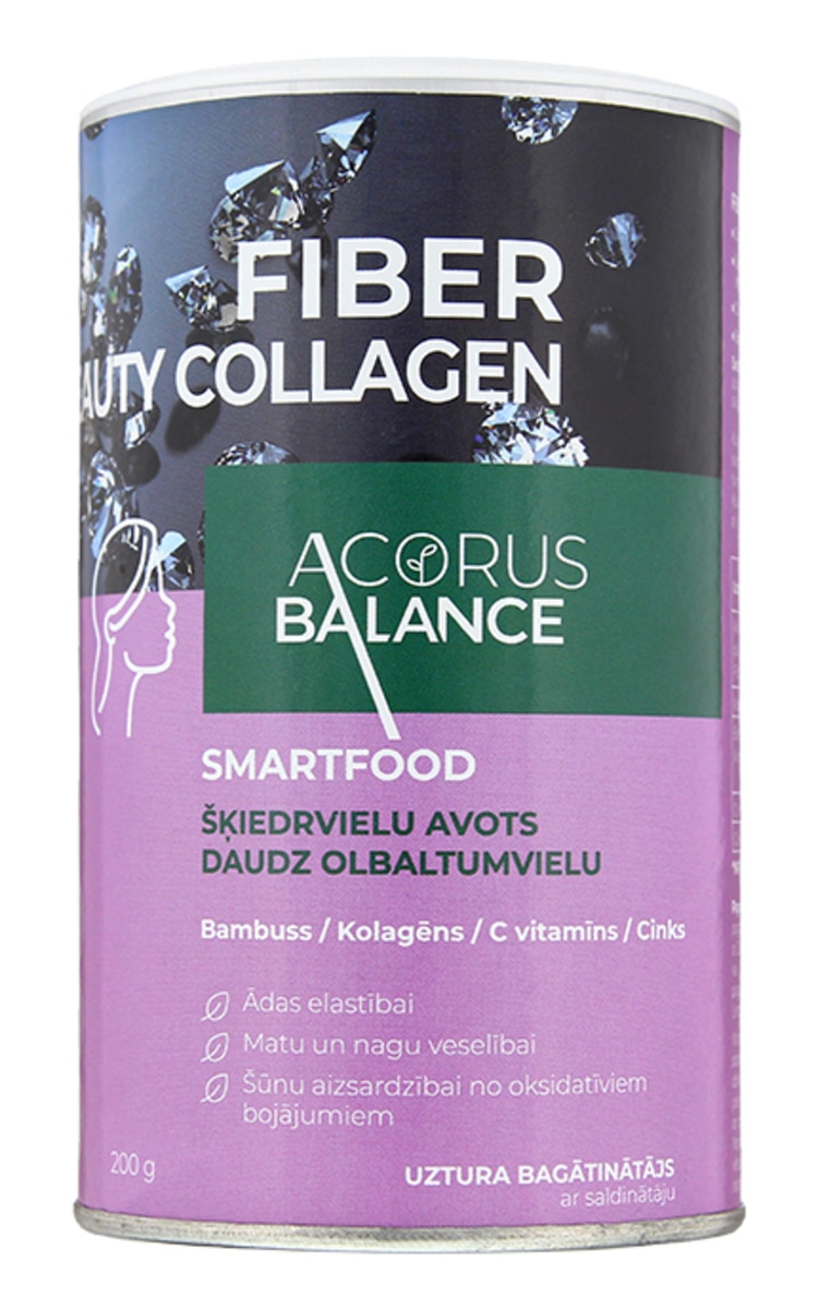 ACORUS ACORUS BALANCE Fiber Beauty Collagen šķiedrvielu komplekss, 200g