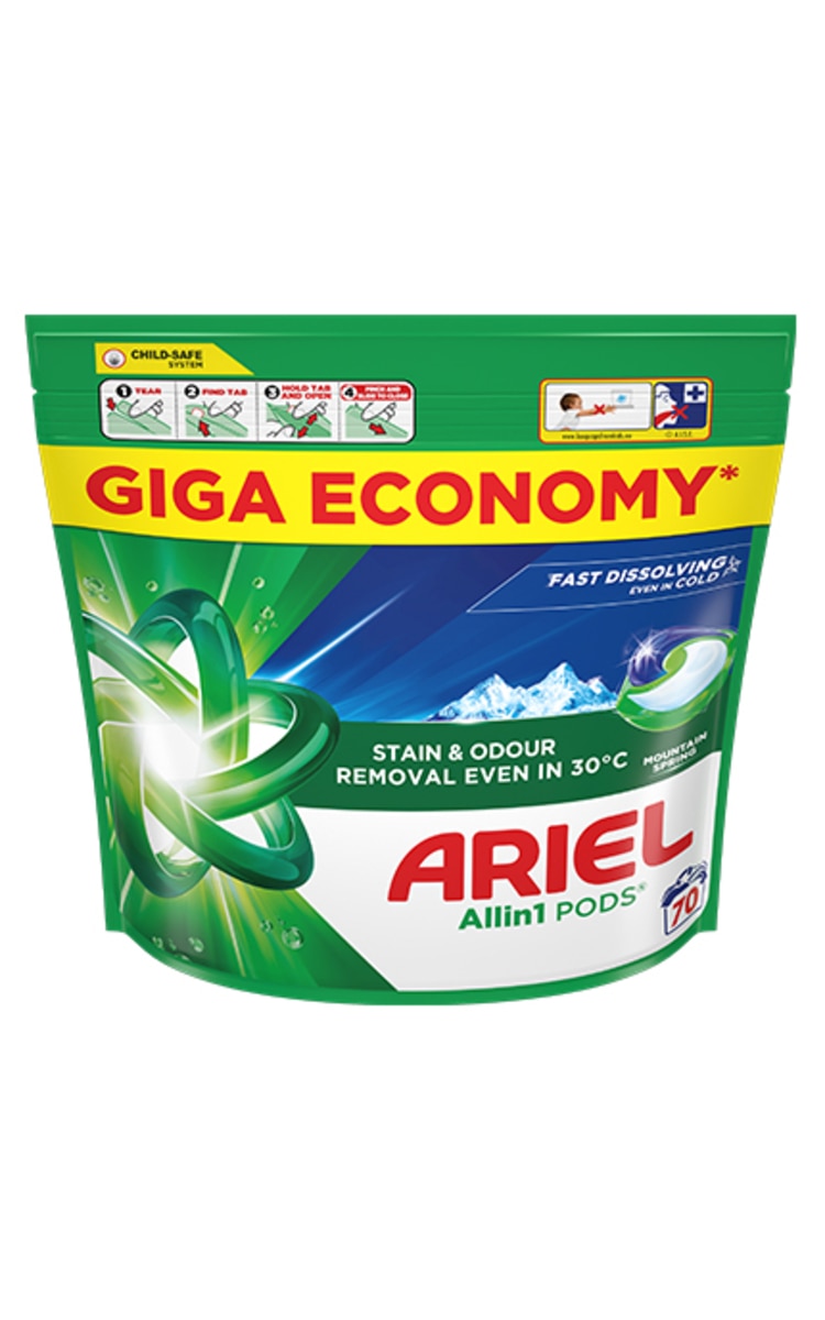ARIEL ARIEL Mountain Spring капсулы для стирки белья, 70шт.