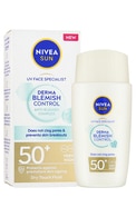 NIVEA SUN Derma Blemish Control SPF50+ saules aizsargfluīds taukainai ādai, 40ml