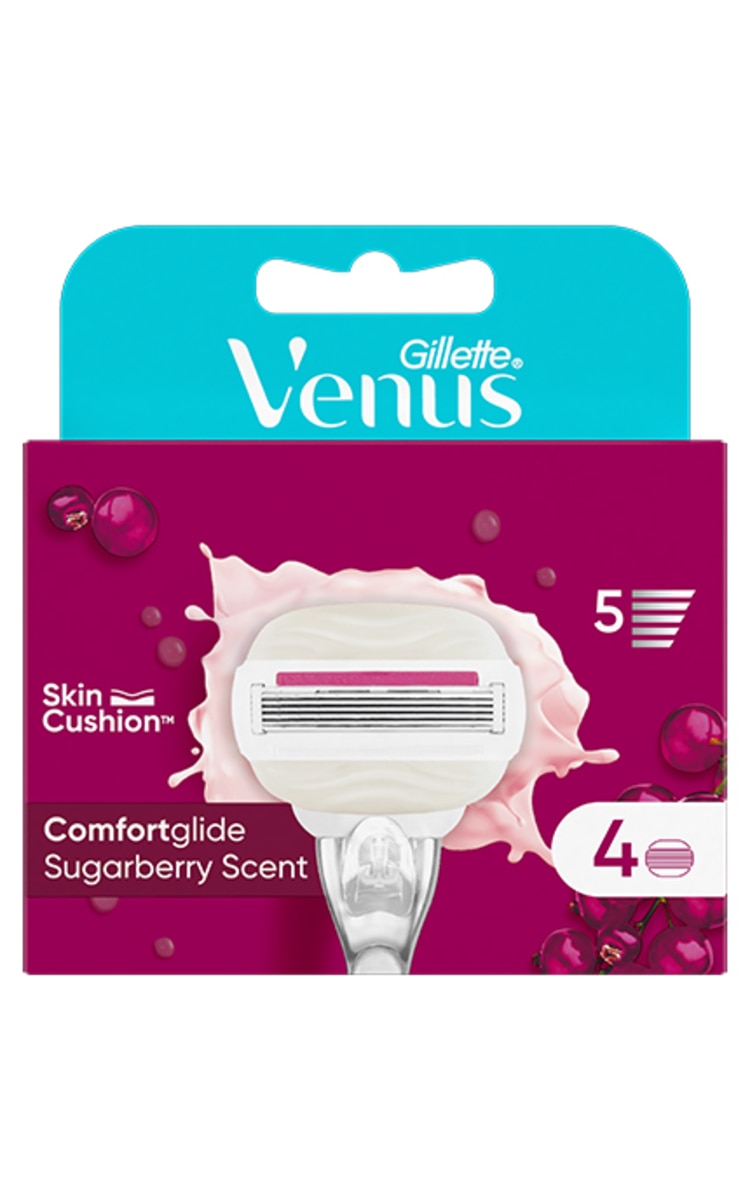 GILLETTE GILLETTE Venus Sugarberry skuvekļa kasetnes, 4gab. 4 gab.