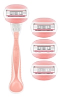 GILLETTE Comfortglide Spa Breeze sieviešu skuveklis + 4 kasetnes