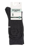 IMMAGINE Vīriešu zeķes 11007, izmērs 39-42, Dark Gray, 2 pāri