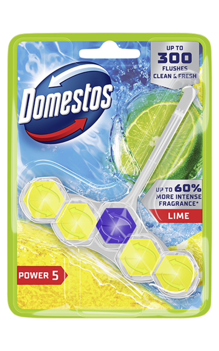 DOMESTOS DOMESTOS Power5 Lime туалетный блок, 50г