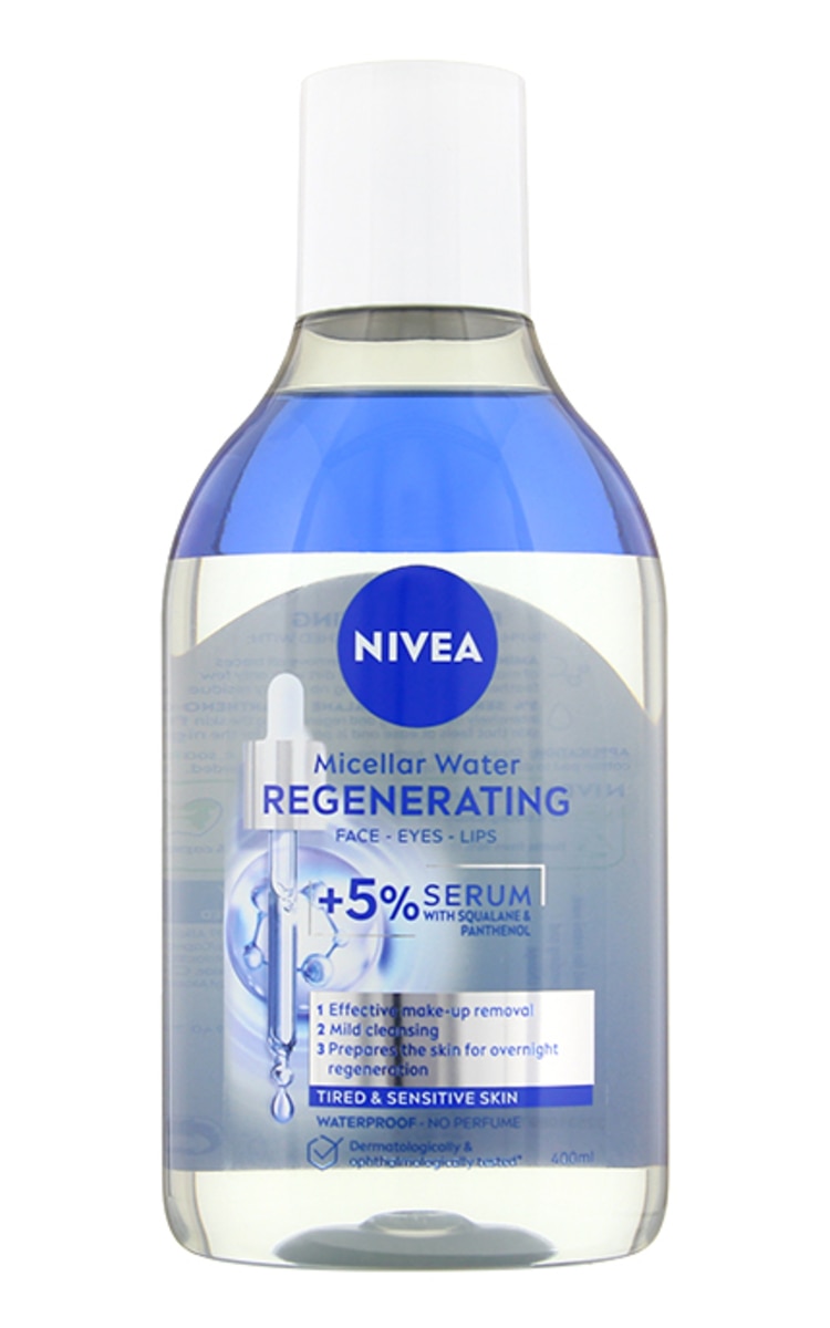 NIVEA VISAGE NIVEA Micellar Water Regenerating micelārais ūdens ar 5% serumu, 400ml 400 ml