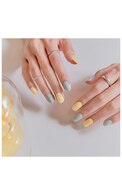 OHORA Manikīra gela uzlīmju komplekts Semi Cured Gel Nail Strips (N Sparkling), 30 uzlīmes