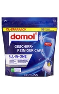  DOMOL undefined DOMOL All‑in‑One trauku mazgājamās mašīnas kapsulas XL, 55gab.  