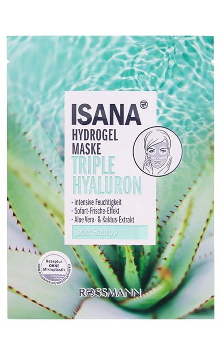 ISANA ISANA Hydrogel Triple Hyaluron mitrinoša maska sejai, 1gab. 1 gab.