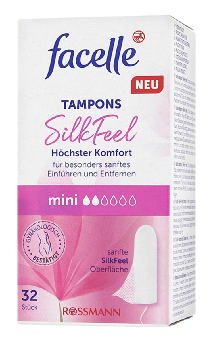 FACELLE FACELLE SilkFeel Comfort Mini tamponi, 32gab. 32 gab.