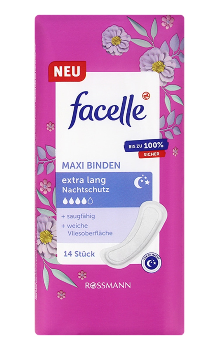 FACELLE FACELLE Maxi Night higiēniskās paketes, 14gab. 14 gab.