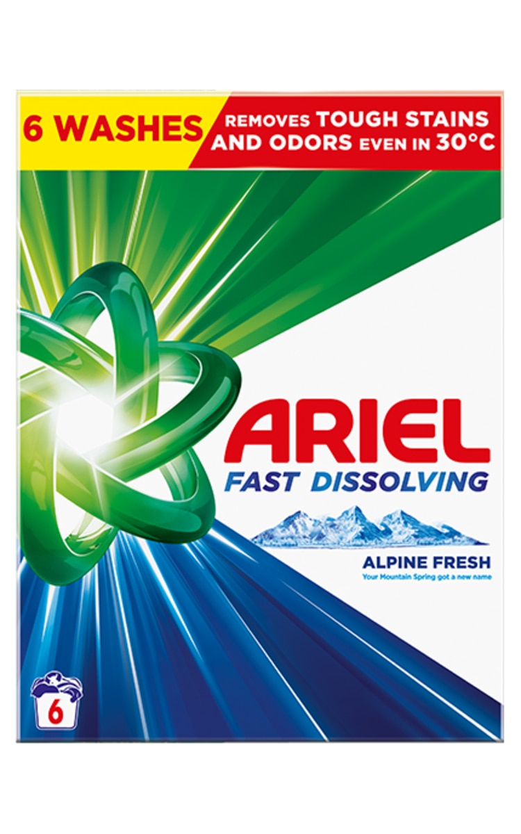 ARIEL ARIEL Mountain Spring veļas pulveris, 330g