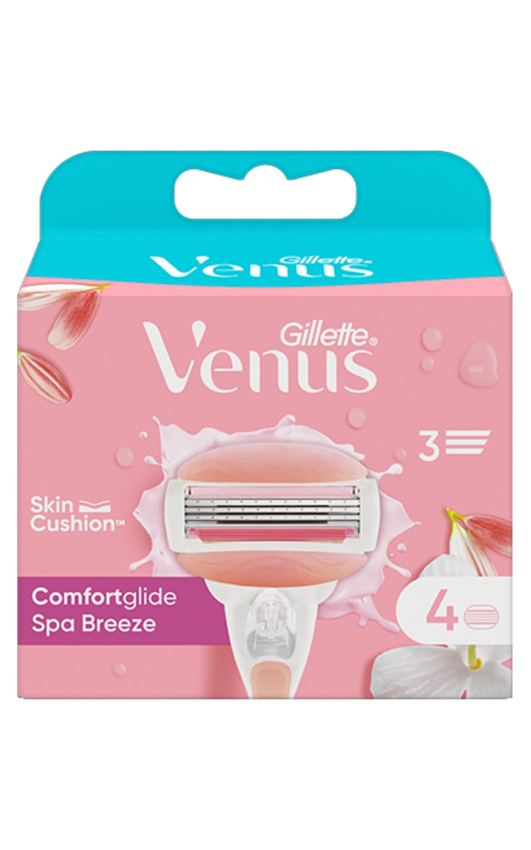 GILLETTE GILLETTE Venus Comfortglide Spa Breeze сменные касеты для бритвы, 4шт. 4 шт