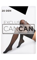 CANCAN Exclusive 20den кружевные чулки, Black, размер 2