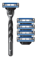 GILLETTE Mach3 мужской бритвенный станок+5 кассеты