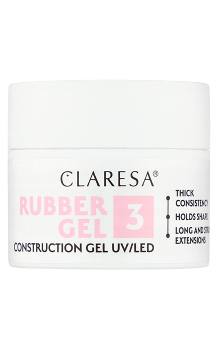 CLARESA CLARESA Rubber Gel гель для наращивания, 3 - medium cool pink, 12г 1 шт