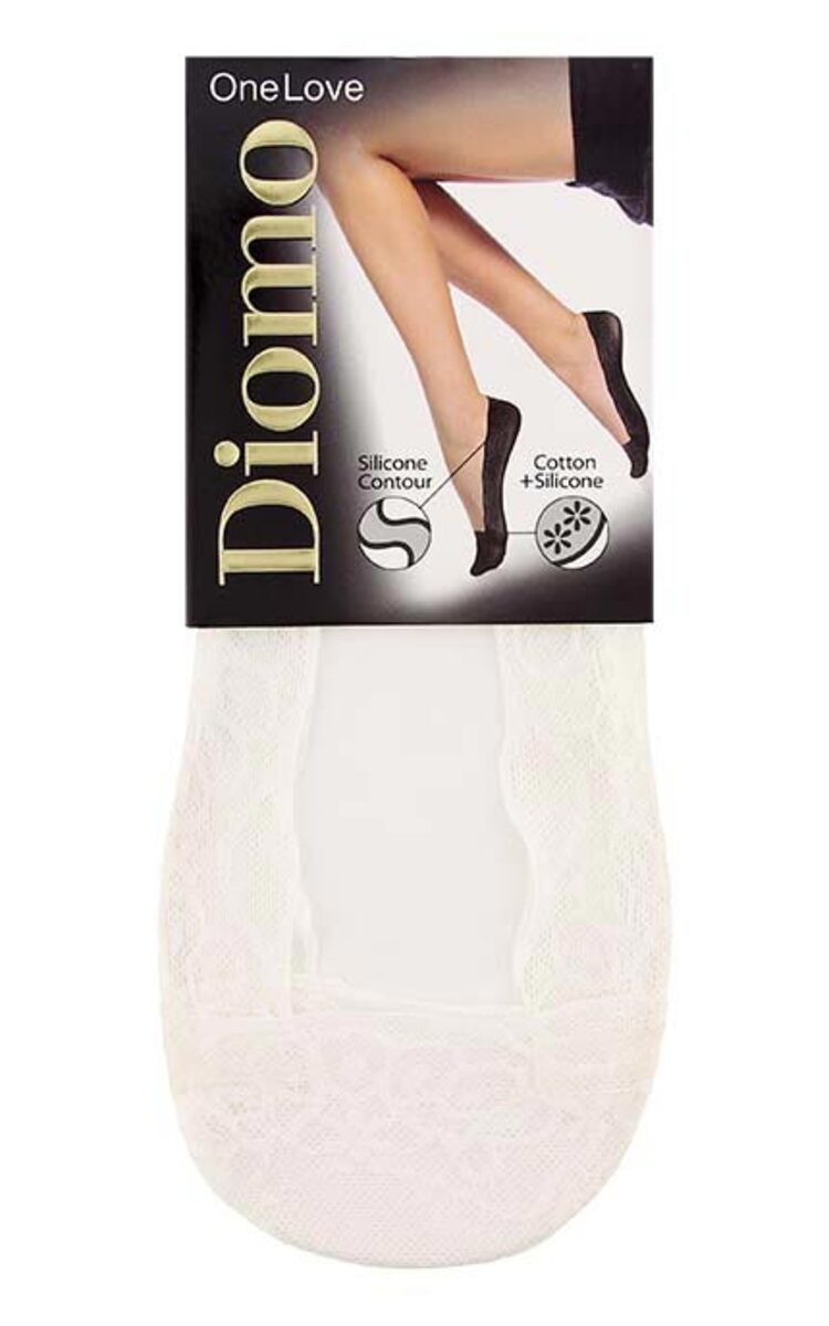 DIOMO DIOMO One Love женские кружевные следки, White, 1 пара 1 шт