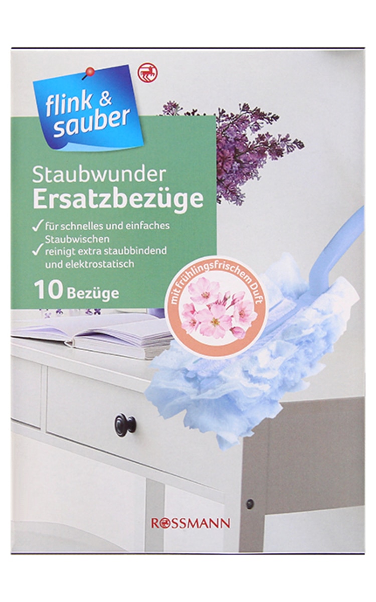 FLINK&SAUBER FLINK&SAUBER Staubwunder aроматические запасные насадки для щетки от пыли, 10шт.