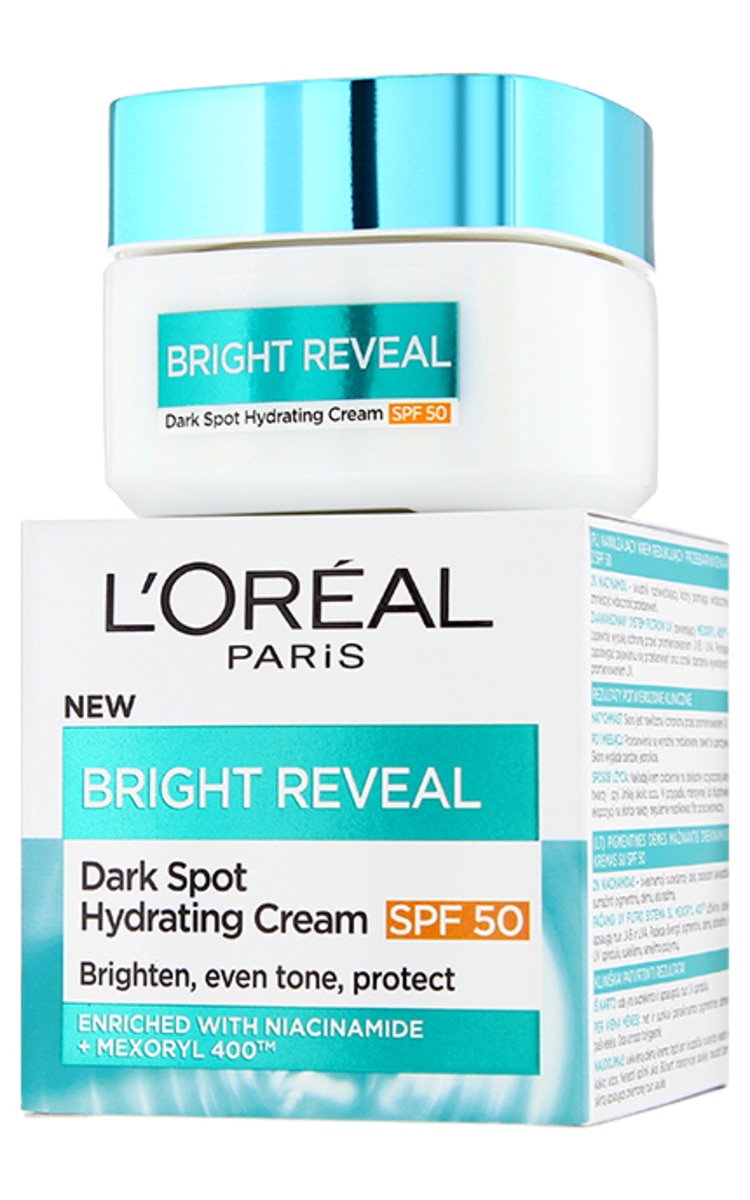 L`OREAL L'OREAL PARIS Bright Reveal mitrinošs krēms pret pigmentācijas plankumiem ar SPF50, 50ml 50 ml