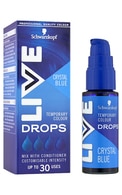 LIVE Colour Drops matu krāsas pilieni, Crystal Blue, 30ml