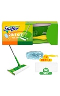 SWIFFER Щётка для пола с сухими (8шт.) салфетками + щетка для пыли SWIFFER, комплект