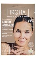  IROHA NATURE undefined IROHA NATURE Global Anti-age acu pači ar niacinamīdu, kofeīnu un peptīdiem, 8g  