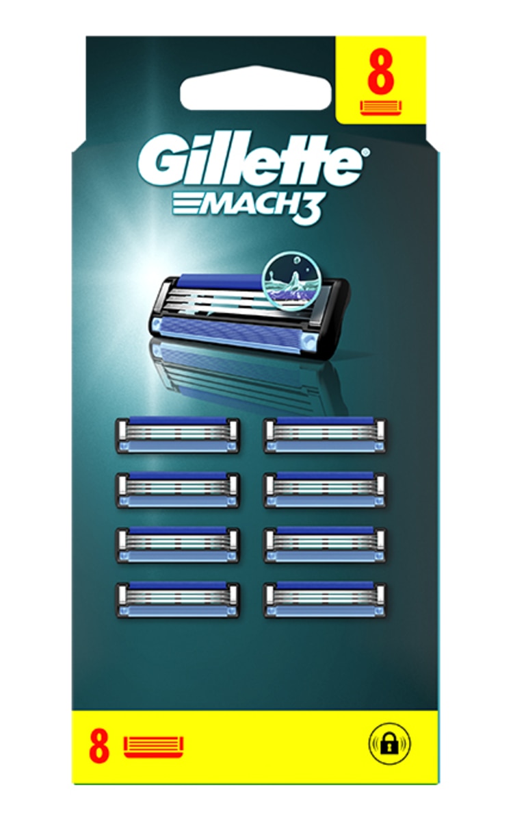 GILLETTE GILLETTE Mach3 kasetnes, 8gab. 8 gab.