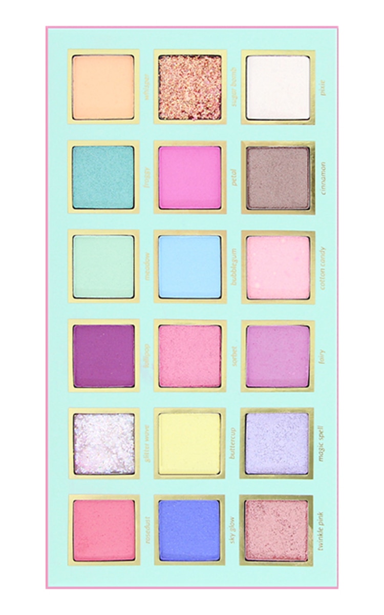 RIVAL LOVES ME RIVAL LOVES ME Eyeshadow Palette acu ēnu palete, 18 toņi, Candyland, 14g
