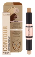 MAKEUP REVOLUTION Divpusējs kontūrzīmulis sejai, Light, 4.3g