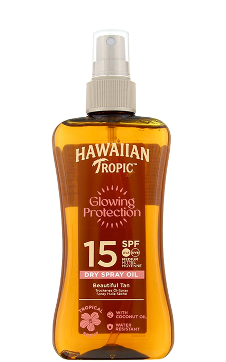 HAWAIIAN TROPIC Glowing Protection SPF15 sauļošanās eļļa, 200ml