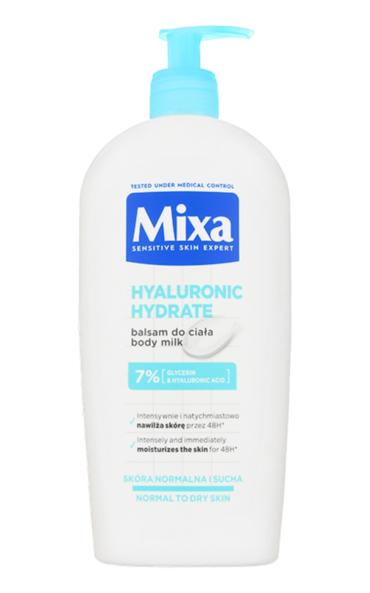 MIXA MIXA Body Hyaluronic Hydrate ķermeņa pieniņš, 400ml 400 ml