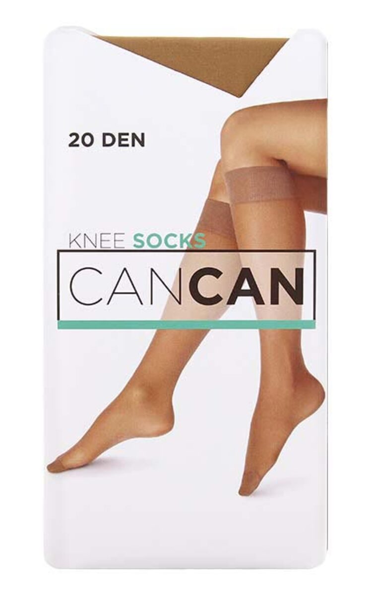 CANCAN Pusgarās zeķes 20den, 1 pāris, Beige Beige