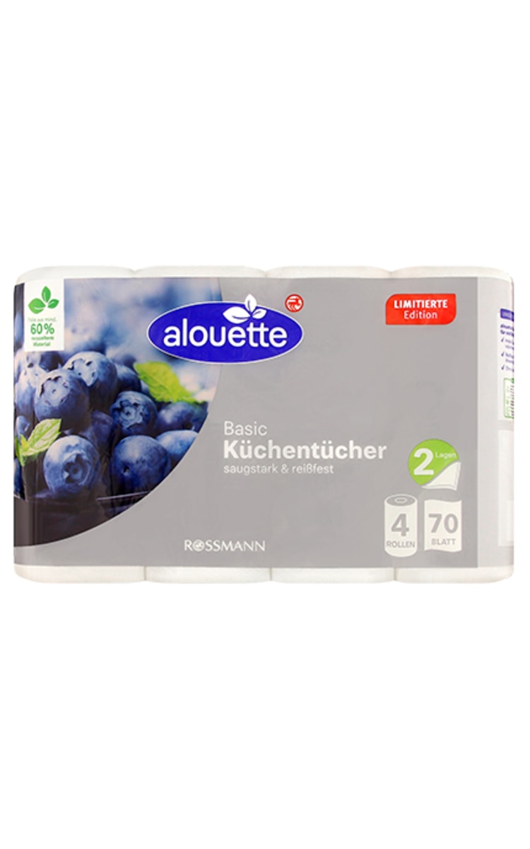 ALOUETTE ALOUETTE Basic бумажные полотенца, 4 рулона