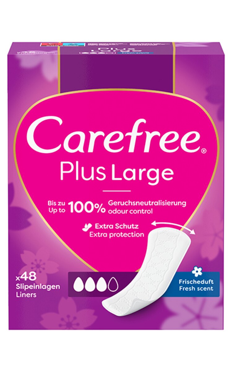 CAREFREE CAREFREE Plus Large Fresh ikdienas ieliktnīši, 48gab. 48 gab.