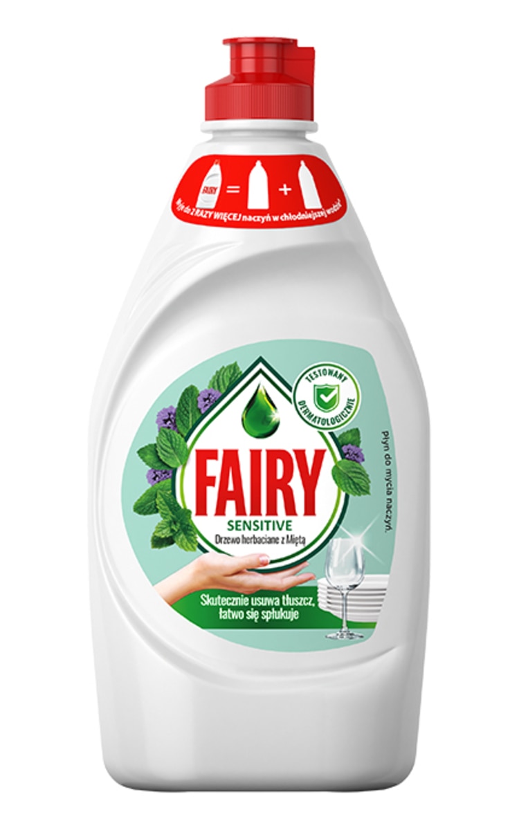 FAIRY FAIRY Sensitive Teatree&Mint жидкое средство для мытья посуды, 450мл 450 мл