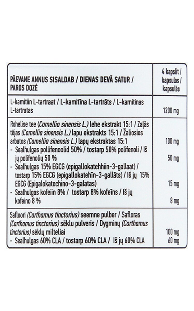 ICONFIT ICONFIT L-Carnitine uztura bagātinātājs, N90, 90 kapsulas