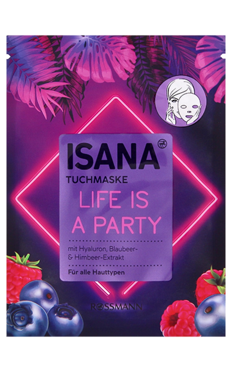 ISANA ISANA Life Is A Party маска для лица, 1шт.