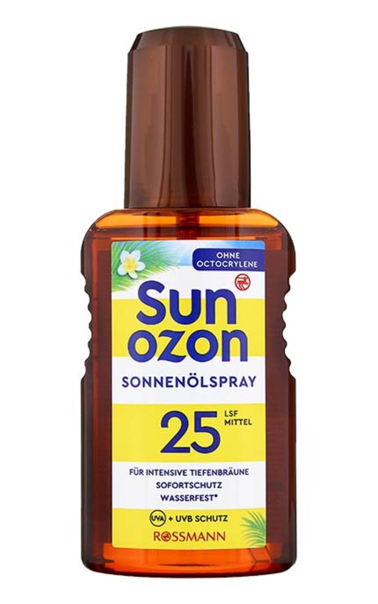 SUNOZON SUNOZON SPF25 izsmidzināma sauļošanās eļļa intensīvam iedegumam, 150ml