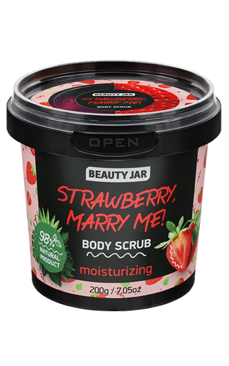 BEAUTY JAR BEAUTY JAR Ķermeņa skrubis Strawberry, Marry Me!, 200g 200 g