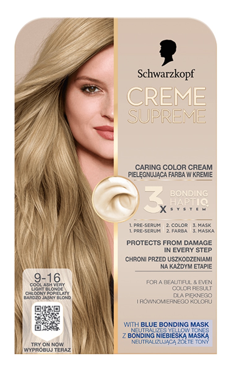 CRÈME SUPREME краска для волос, 9-16 Cool Ash Very Light Blonde